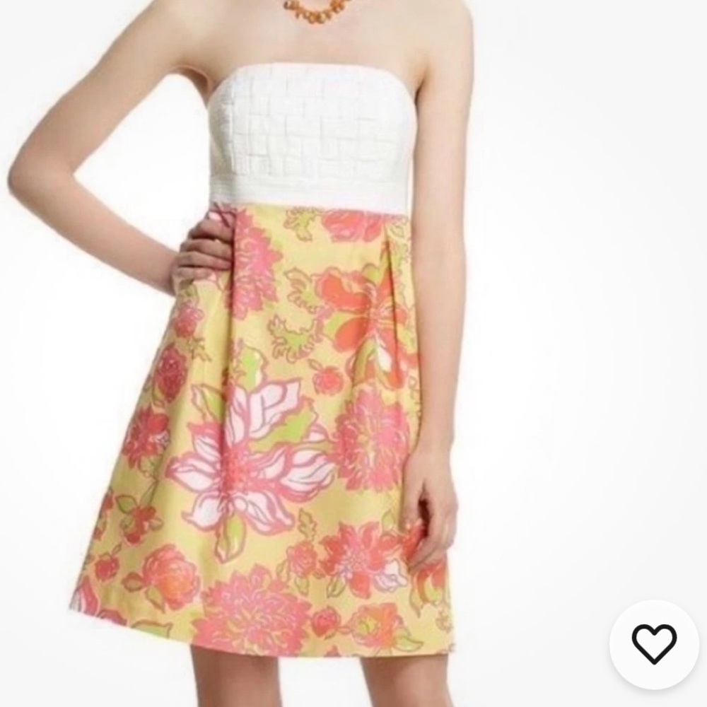 Lilly Pulitzer Betsy dress star fruit with baker weave size 0